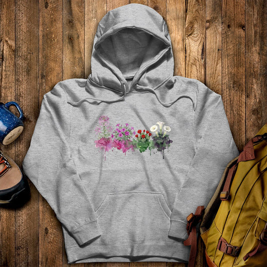Watercolor Canyonlands Wildflowers Hoodie