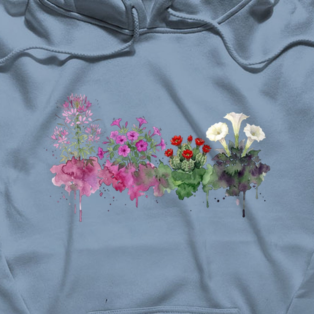 Watercolor Canyonlands Wildflowers Hoodie