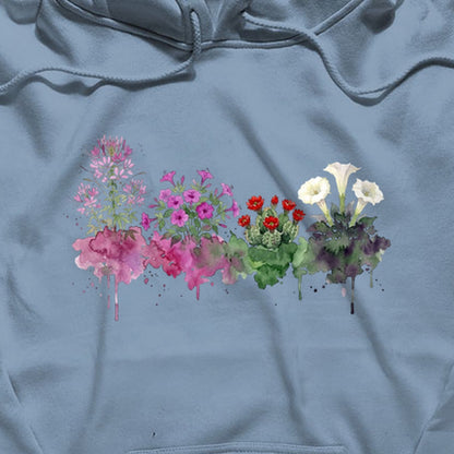 Watercolor Canyonlands Wildflowers Hoodie
