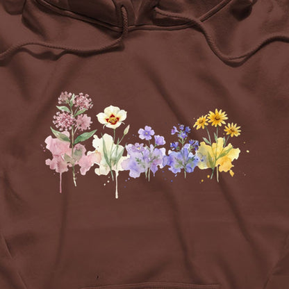 Watercolor Capitol Reef Wildflowers Hoodie