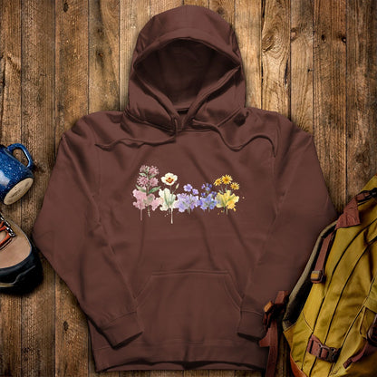 Watercolor Capitol Reef Wildflowers Hoodie
