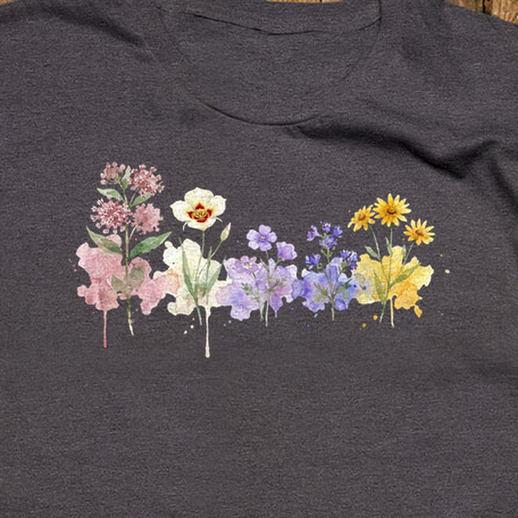 Watercolor Capitol Reef Wildflowers T-Shirt