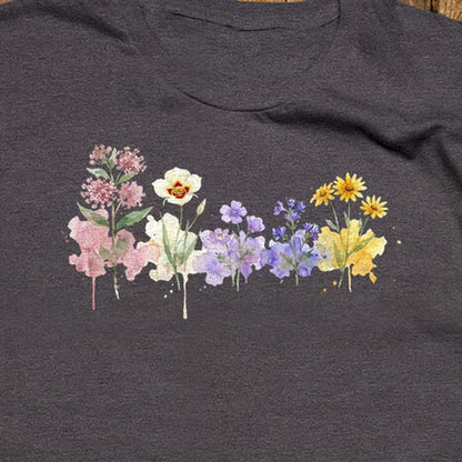 Watercolor Capitol Reef Wildflowers T-Shirt