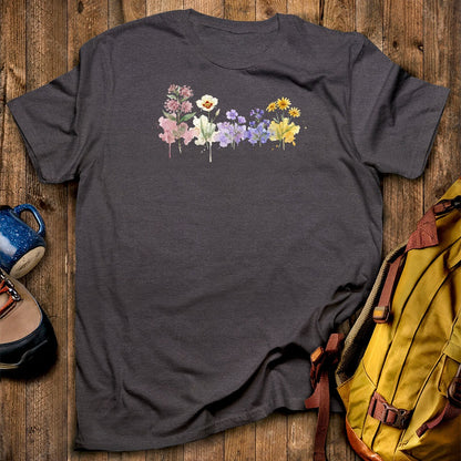 Watercolor Capitol Reef Wildflowers T-Shirt