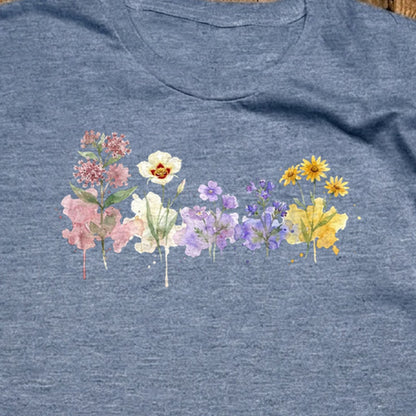Watercolor Capitol Reef Wildflowers T-Shirt