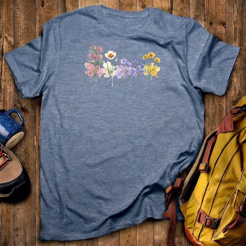 Watercolor Capitol Reef Wildflowers T-Shirt