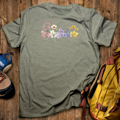 Watercolor Capitol Reef Wildflowers T-Shirt