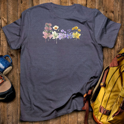 Watercolor Capitol Reef Wildflowers T-Shirt