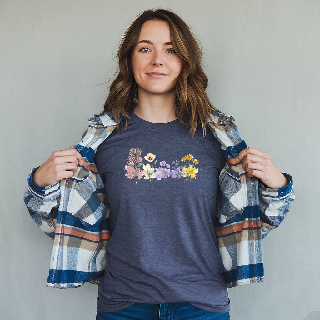 Watercolor Capitol Reef Wildflowers T-Shirt