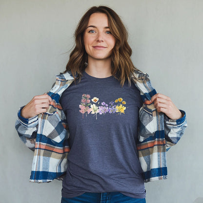 Watercolor Capitol Reef Wildflowers T-Shirt