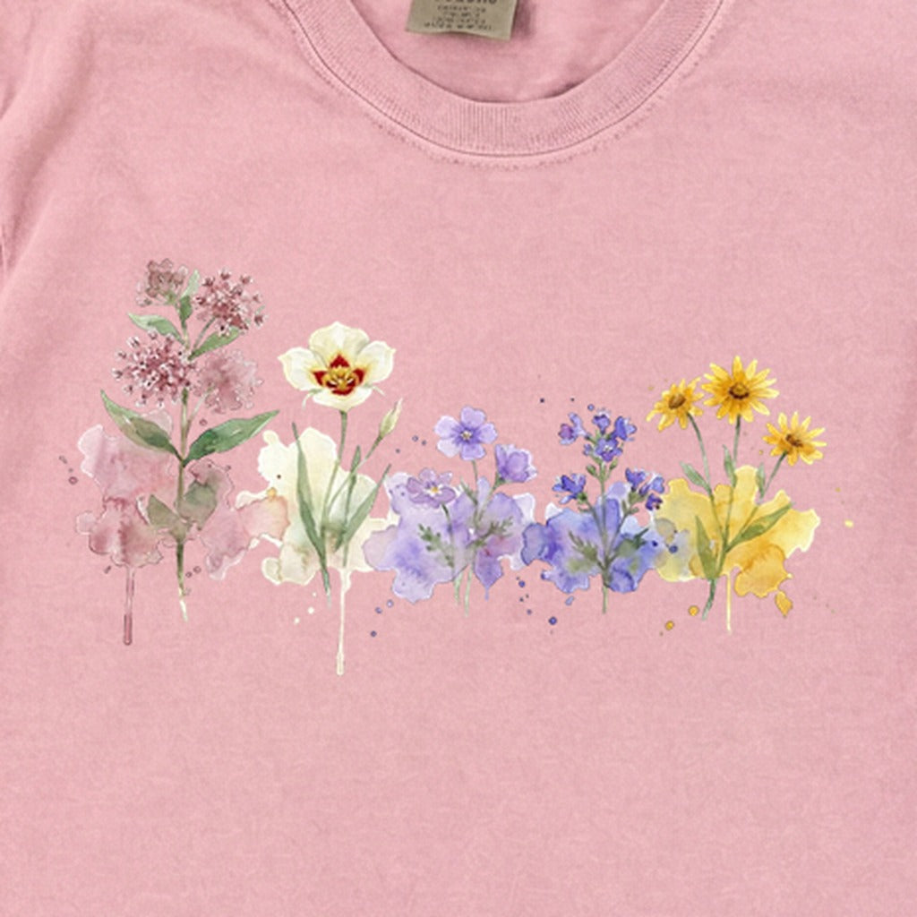 Watercolor Capitol Reef Wildflowers Premium Long Sleeve