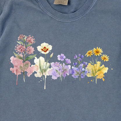 Watercolor Capitol Reef Wildflowers Premium Long Sleeve