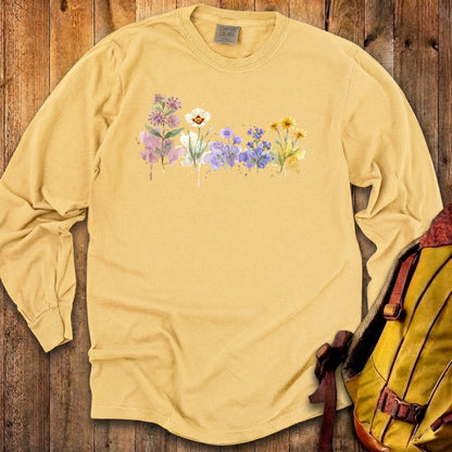 Watercolor Capitol Reef Wildflowers Premium Long Sleeve