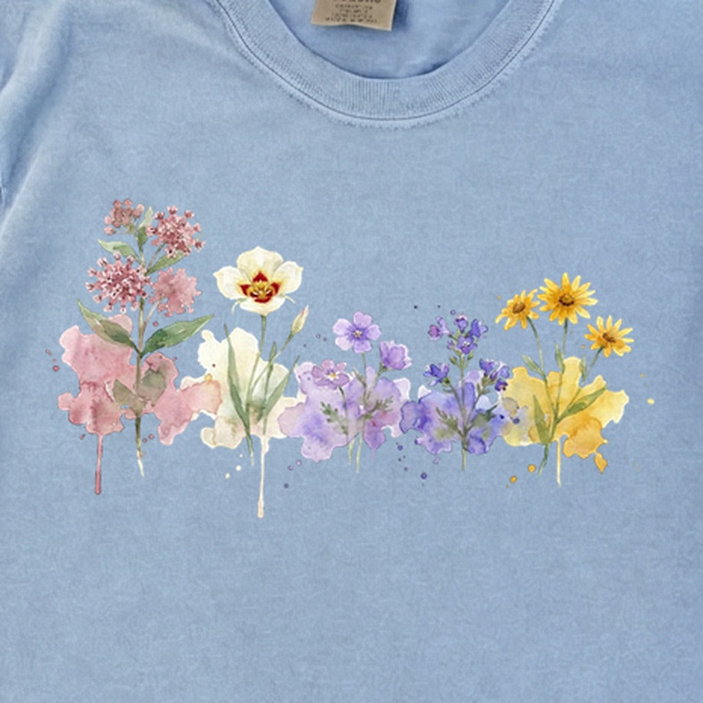 Watercolor Capitol Reef Wildflowers Premium Long Sleeve