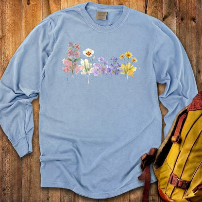 Watercolor Capitol Reef Wildflowers Premium Long Sleeve
