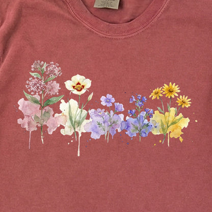 Watercolor Capitol Reef Wildflowers Premium Long Sleeve