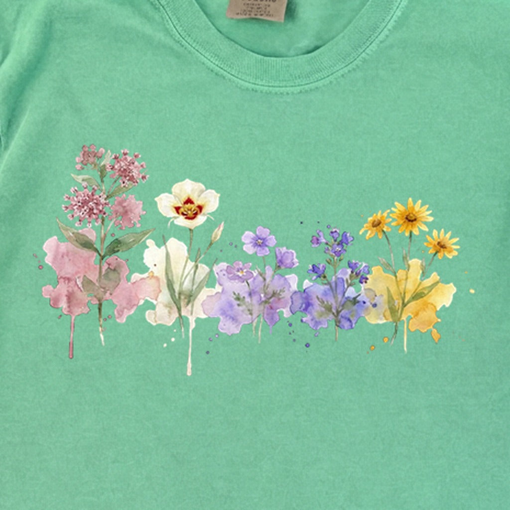 Watercolor Capitol Reef Wildflowers Premium Long Sleeve