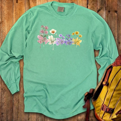 Watercolor Capitol Reef Wildflowers Premium Long Sleeve