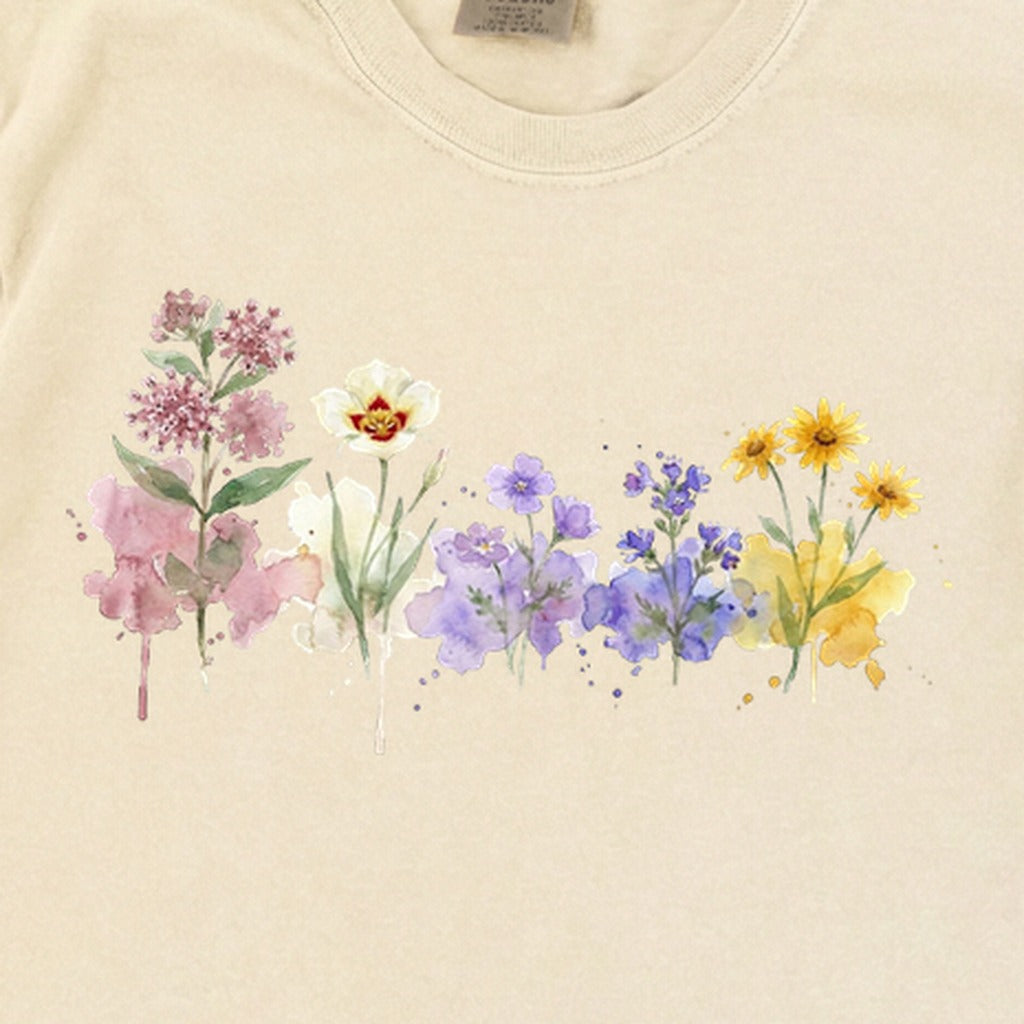 Watercolor Capitol Reef Wildflowers Premium Long Sleeve