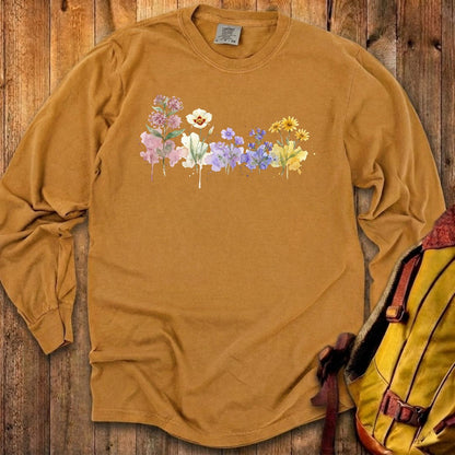 Watercolor Capitol Reef Wildflowers Premium Long Sleeve