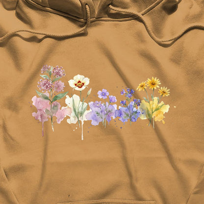 Watercolor Capitol Reef Wildflowers Hoodie