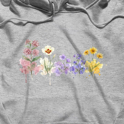Watercolor Capitol Reef Wildflowers Hoodie