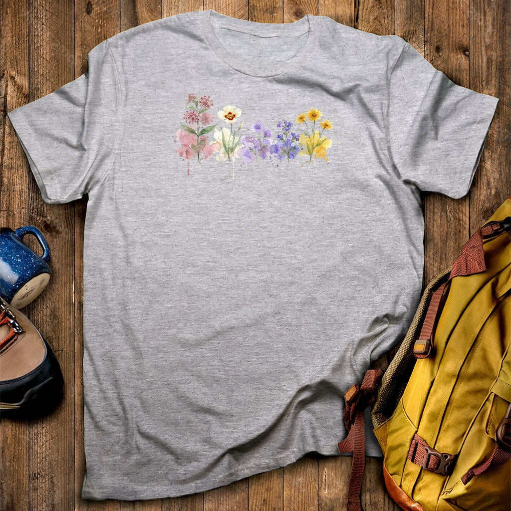 Watercolor Capitol Reef Wildflowers T-Shirt