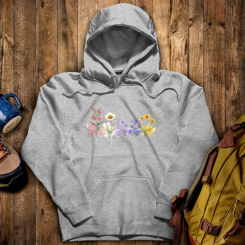 Watercolor Capitol Reef Wildflowers Hoodie