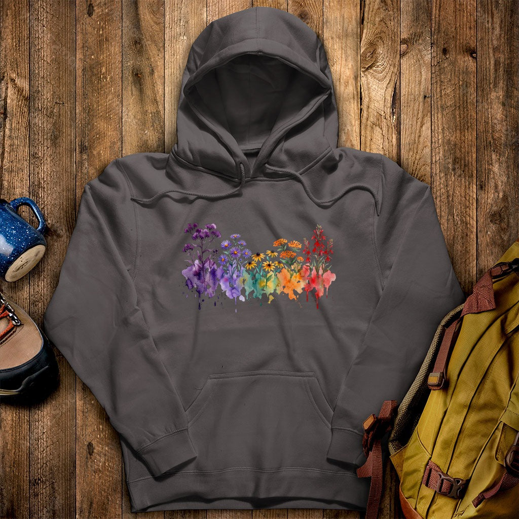 Watercolor Cuyahoga Valley Wildflowers Hoodie