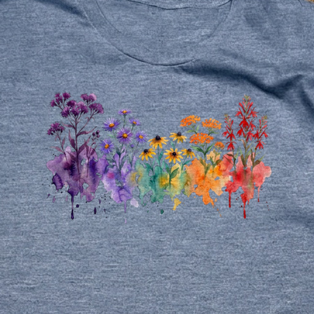 Watercolor Cuyahoga Valley Wildflowers T-Shirt
