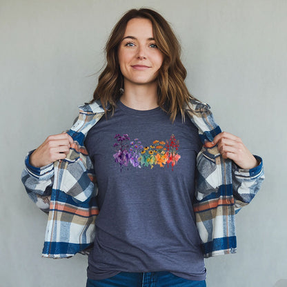 Watercolor Cuyahoga Valley Wildflowers T-Shirt