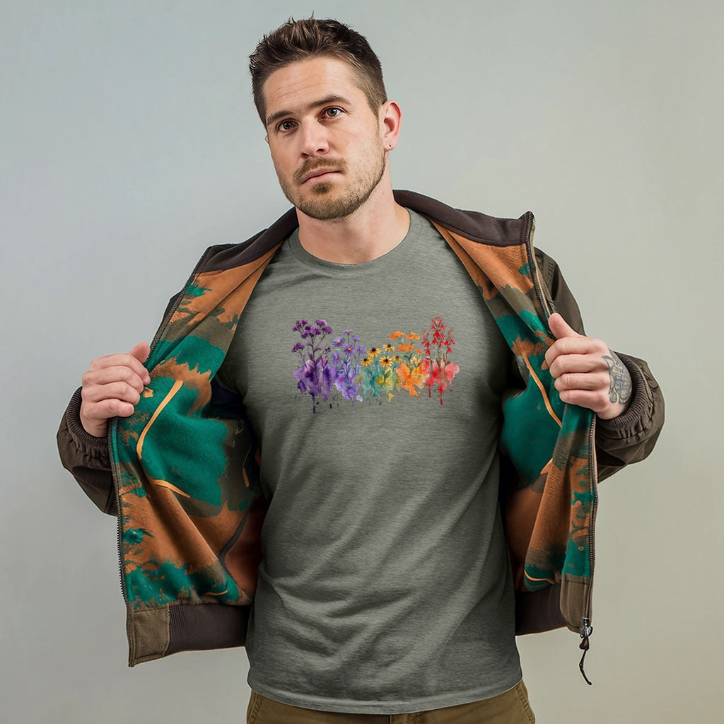 Watercolor Cuyahoga Valley Wildflowers T-Shirt