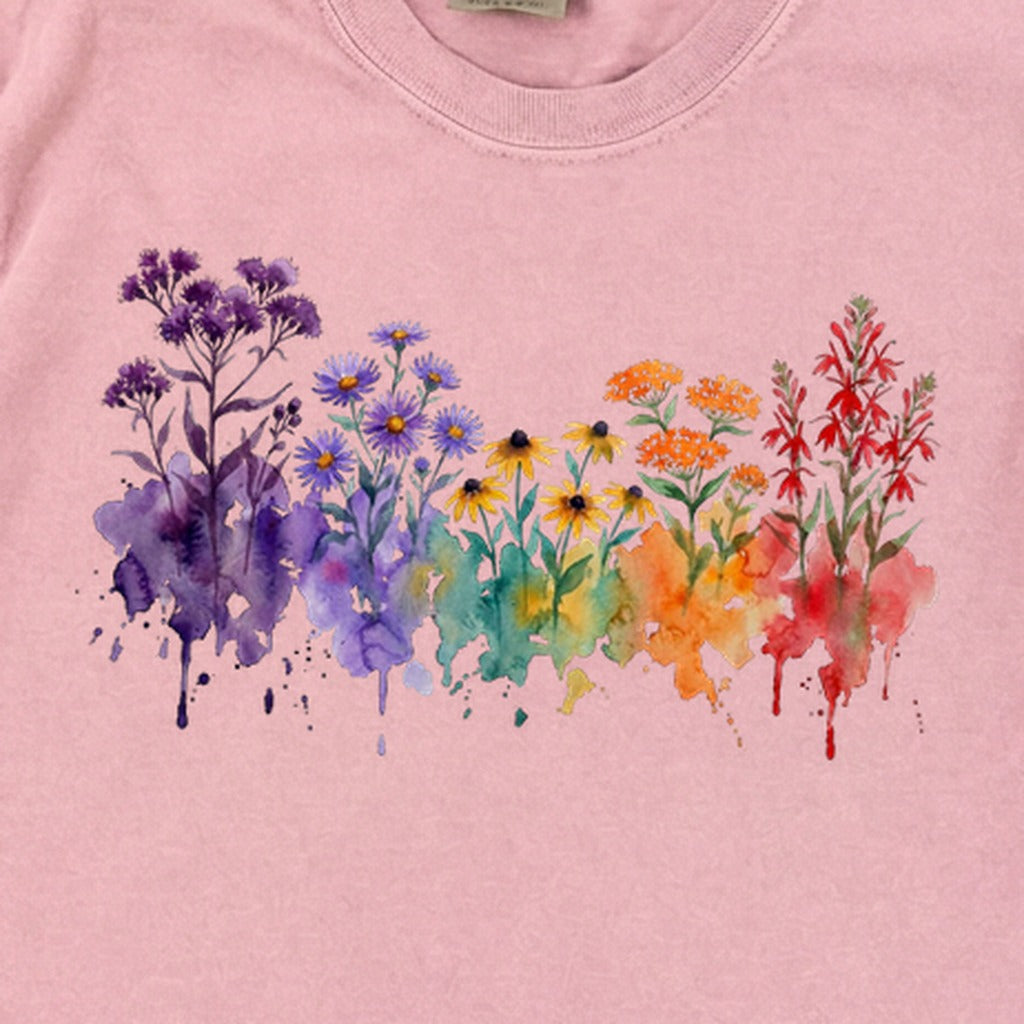Watercolor Cuyahoga Valley Wildflowers Premium Long Sleeve