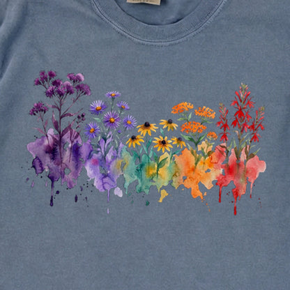 Watercolor Cuyahoga Valley Wildflowers Premium Long Sleeve