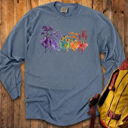 Watercolor Cuyahoga Valley Wildflowers Premium Long Sleeve