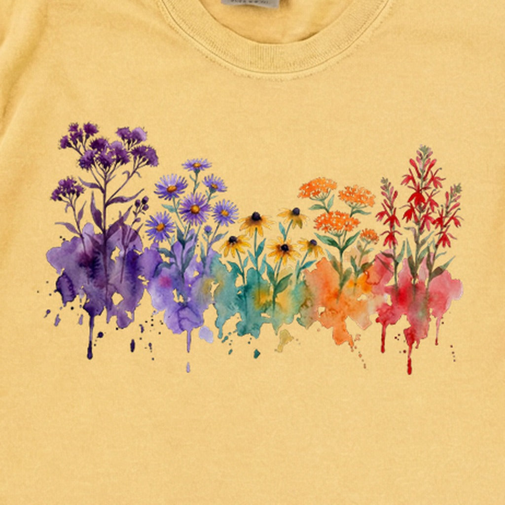Watercolor Cuyahoga Valley Wildflowers Premium Long Sleeve
