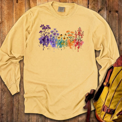 Watercolor Cuyahoga Valley Wildflowers Premium Long Sleeve