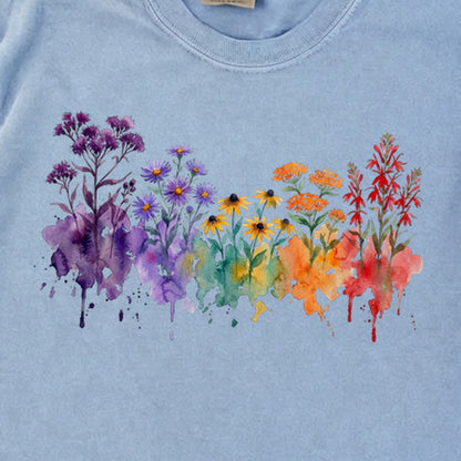 Watercolor Cuyahoga Valley Wildflowers Premium Long Sleeve