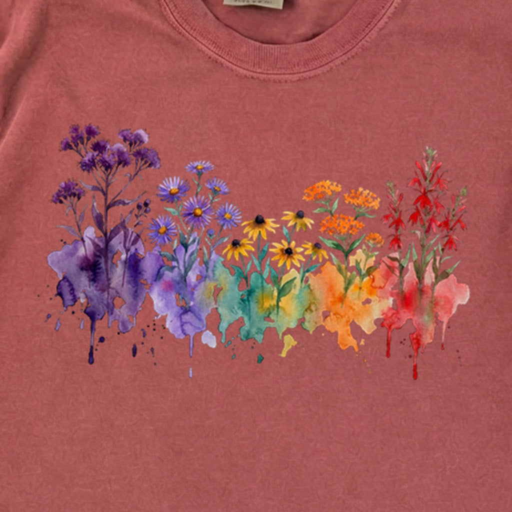 Watercolor Cuyahoga Valley Wildflowers Premium Long Sleeve
