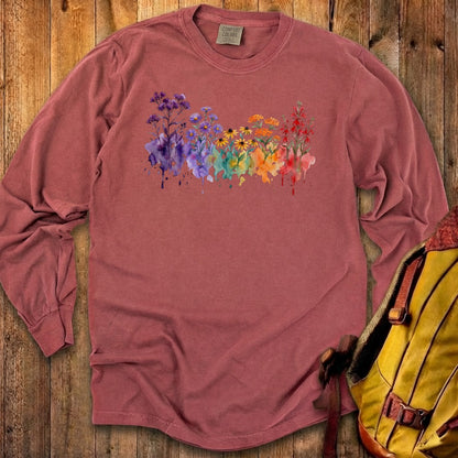 Watercolor Cuyahoga Valley Wildflowers Premium Long Sleeve