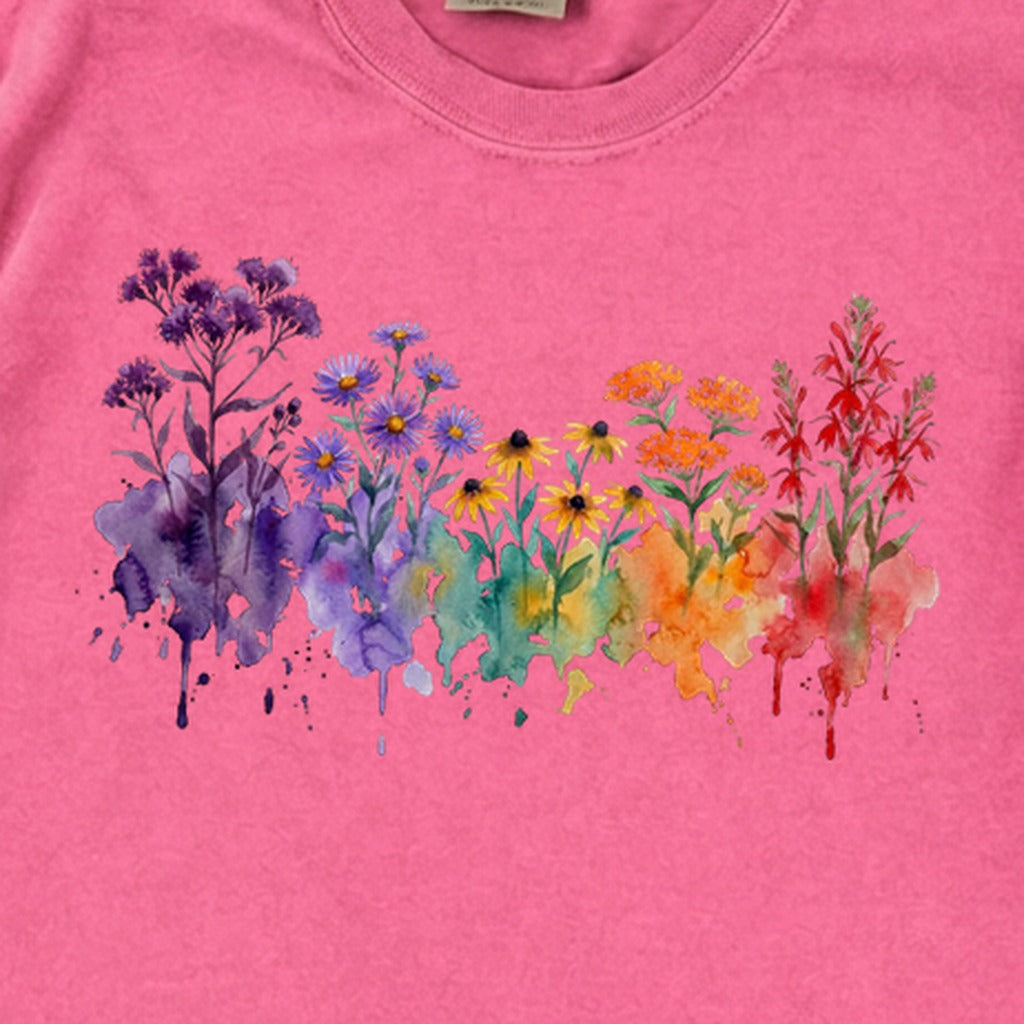 Watercolor Cuyahoga Valley Wildflowers Premium Long Sleeve