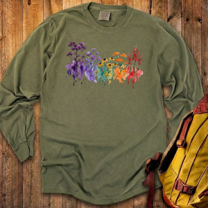 Watercolor Cuyahoga Valley Wildflowers Premium Long Sleeve