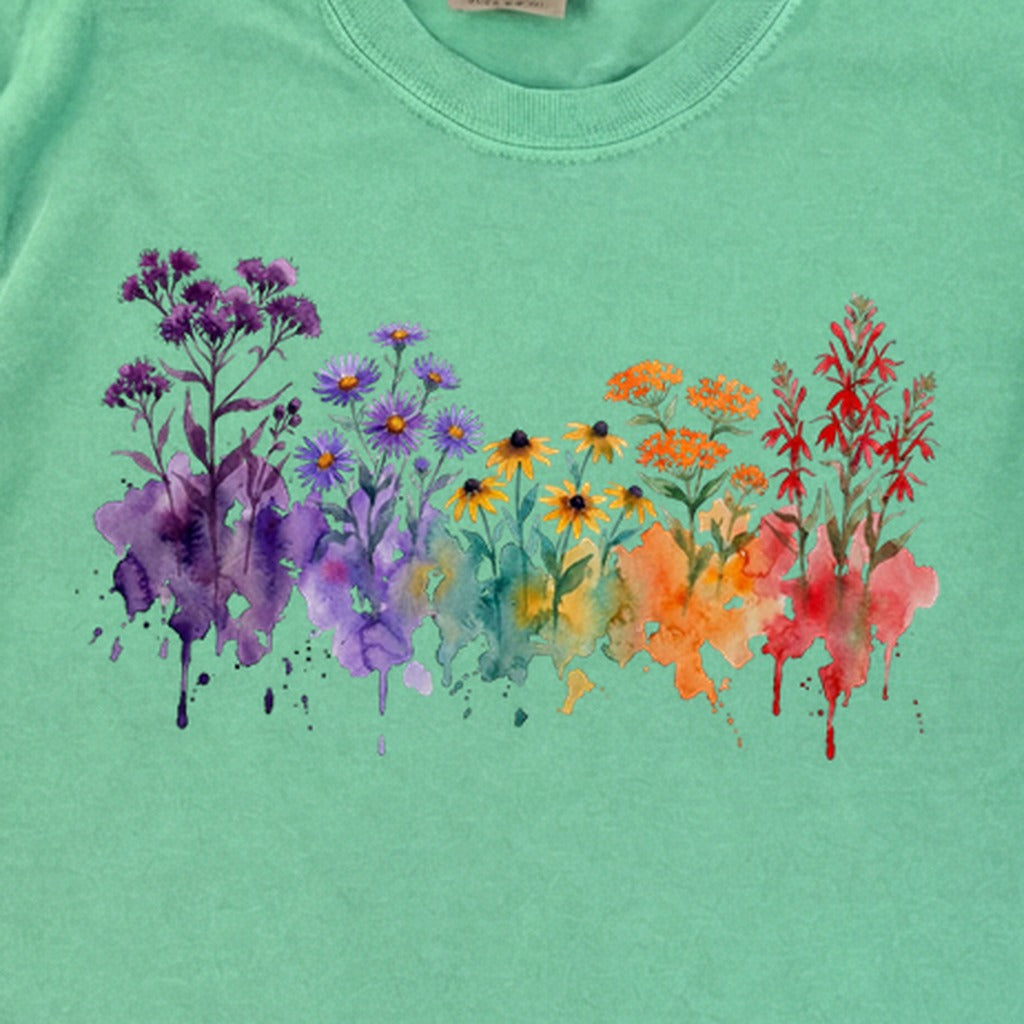 Watercolor Cuyahoga Valley Wildflowers Premium Long Sleeve