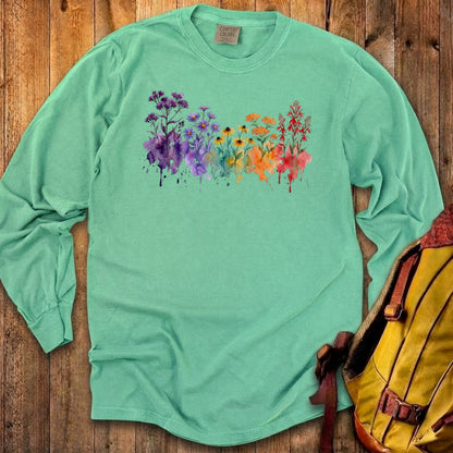 Watercolor Cuyahoga Valley Wildflowers Premium Long Sleeve