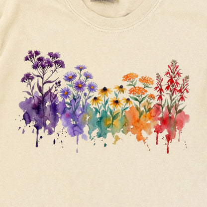 Watercolor Cuyahoga Valley Wildflowers Premium Long Sleeve
