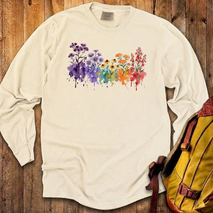 Watercolor Cuyahoga Valley Wildflowers Premium Long Sleeve