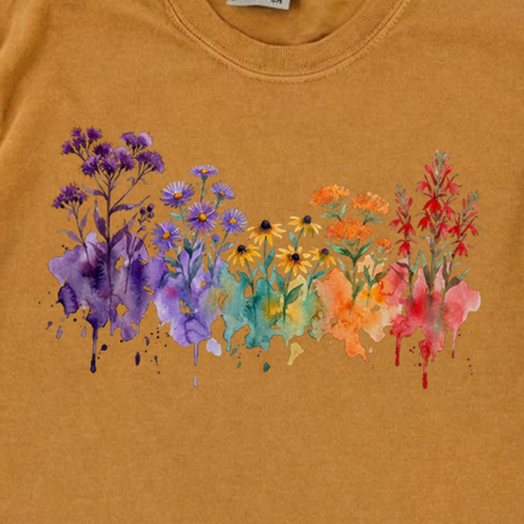 Watercolor Cuyahoga Valley Wildflowers Premium Long Sleeve