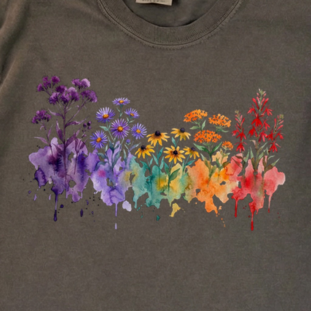 Watercolor Cuyahoga Valley Wildflowers Premium Long Sleeve