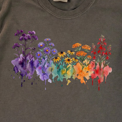 Watercolor Cuyahoga Valley Wildflowers Premium Long Sleeve