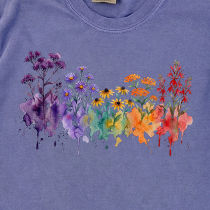 Watercolor Cuyahoga Valley Wildflowers Premium Long Sleeve